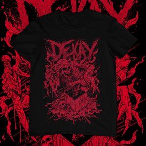 Dekay Graphic T-shirt Custom Made Rock Bands Cotton Tee Black Bootleg